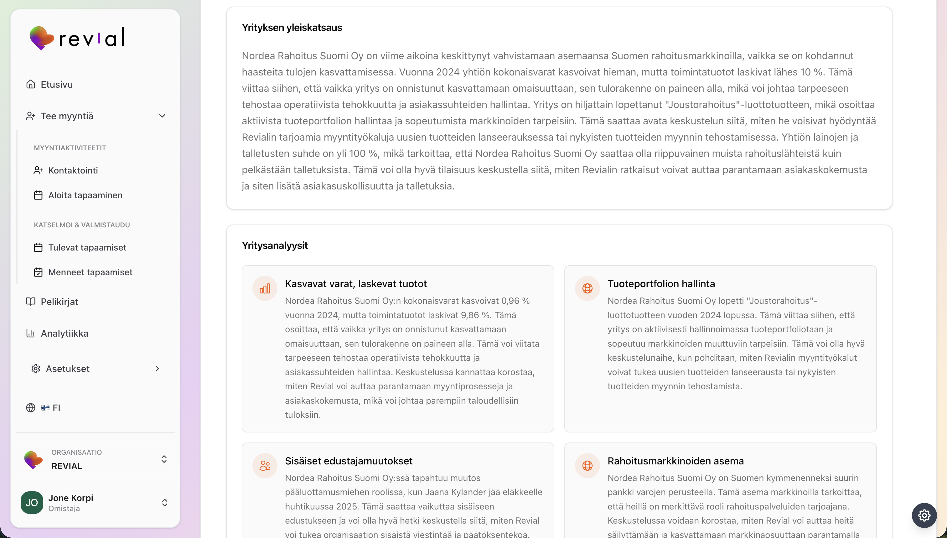 Meeting Intelligence Feature