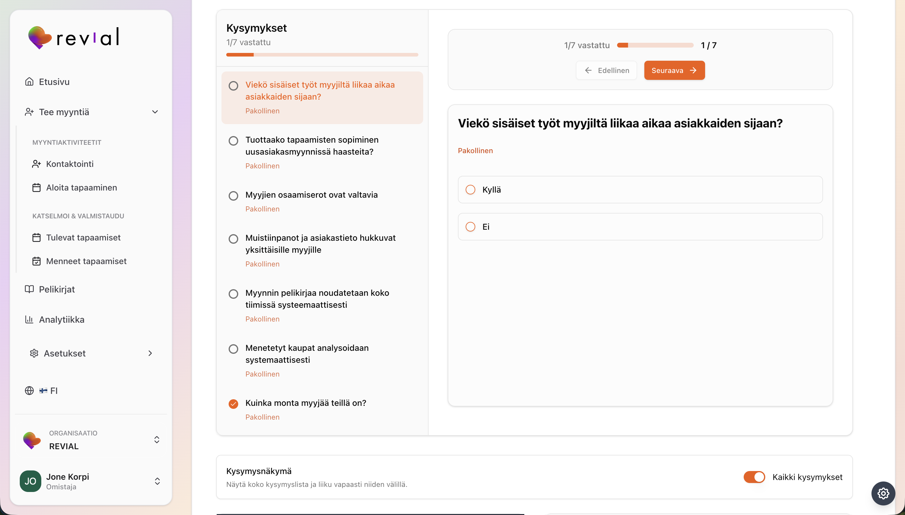 Real-time Coaching Feature