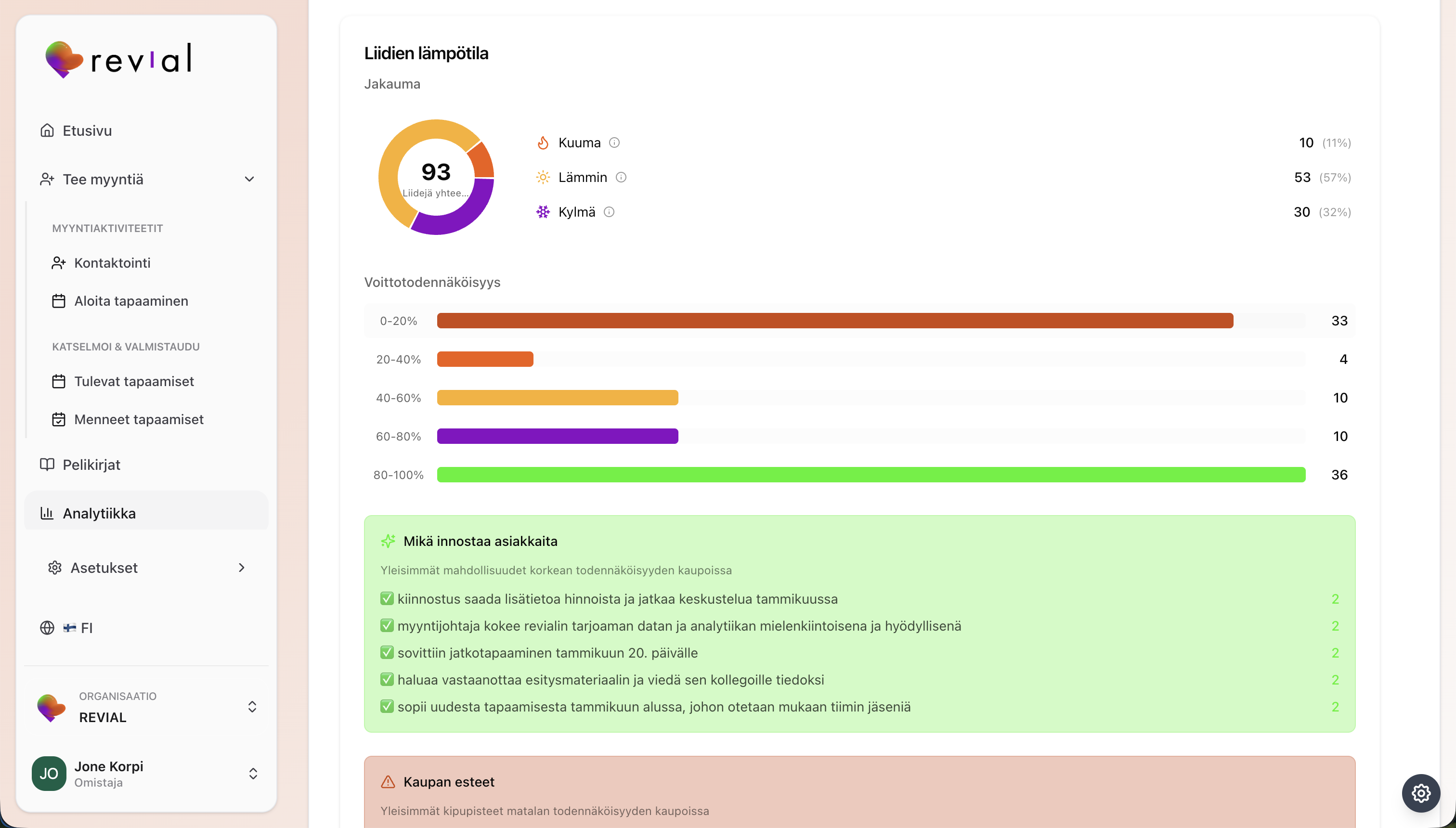 Pipeline Analytics Feature